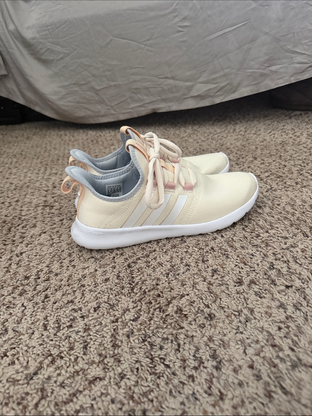 Adidas Adult Cream Athletic Sneakers